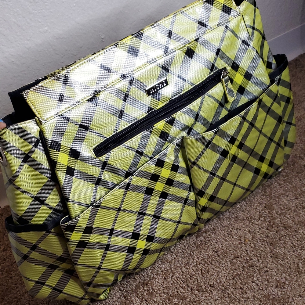 Lime Green Miche(Robin) tote bag with mat